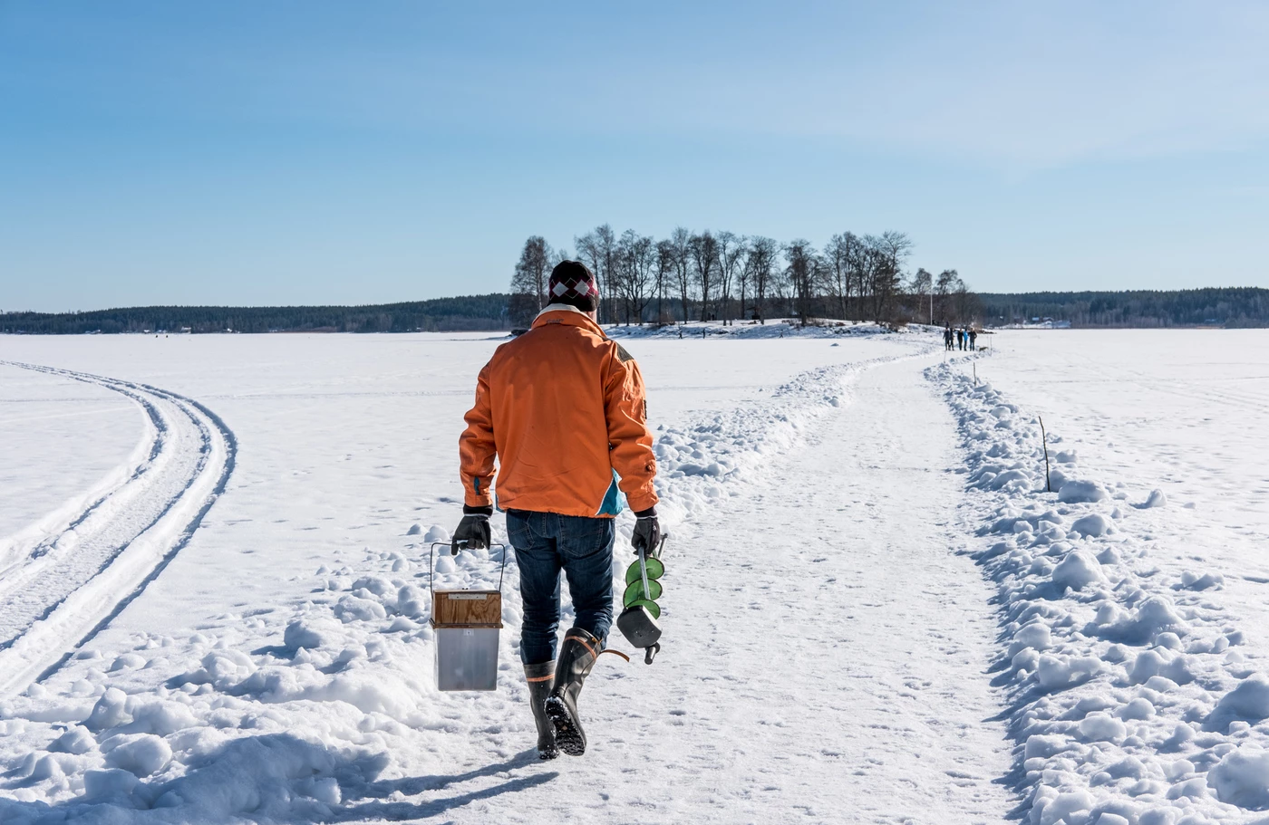 Vinterfiske i Hudiksvall